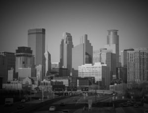 grayscale photo of cityscape thumbnail