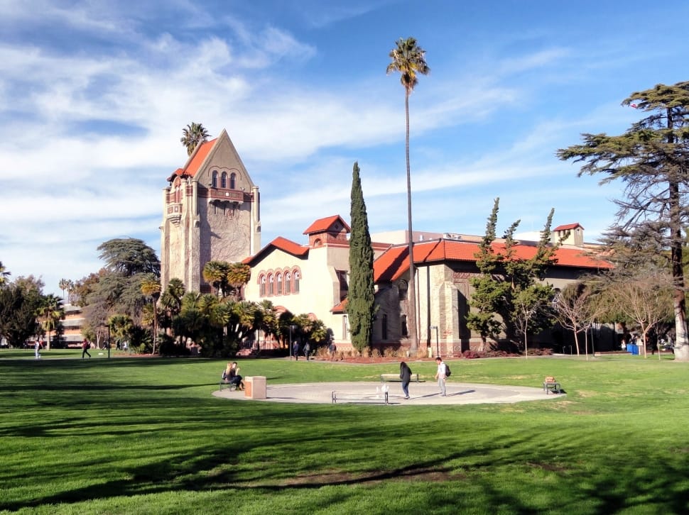 San Jose State University, California, architecture, grass preview