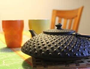 Tea, Mugs, Pot, Teapot, Cup, Cast Iron, no people, indoors thumbnail