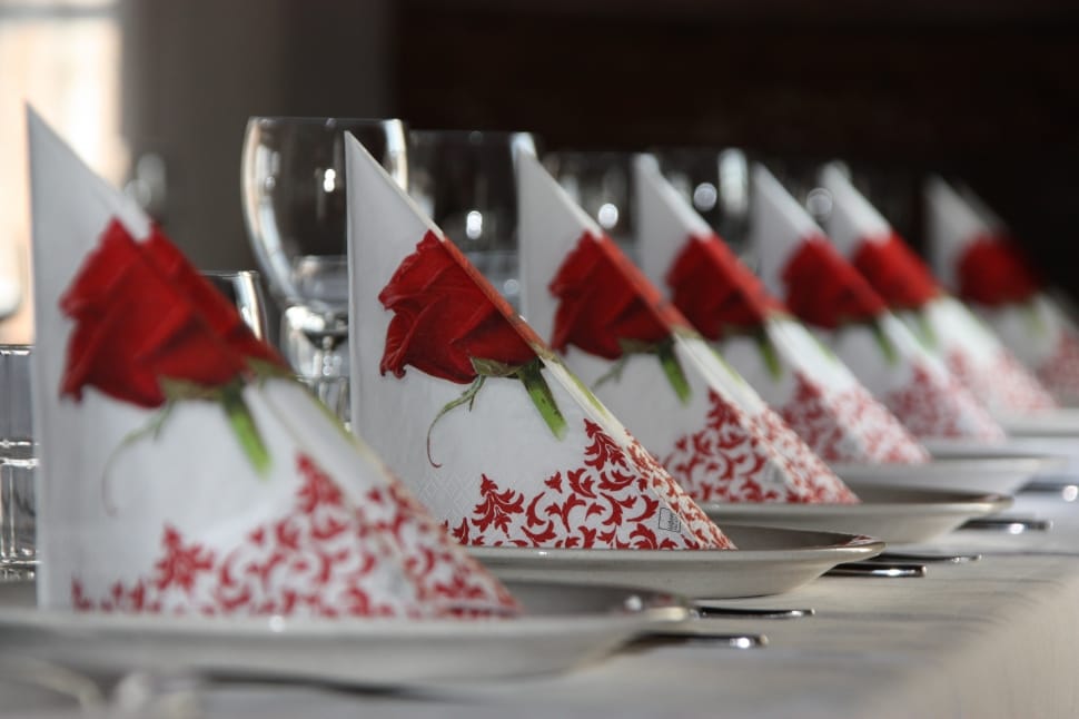 Restaurant, Table Settings, red, no people preview