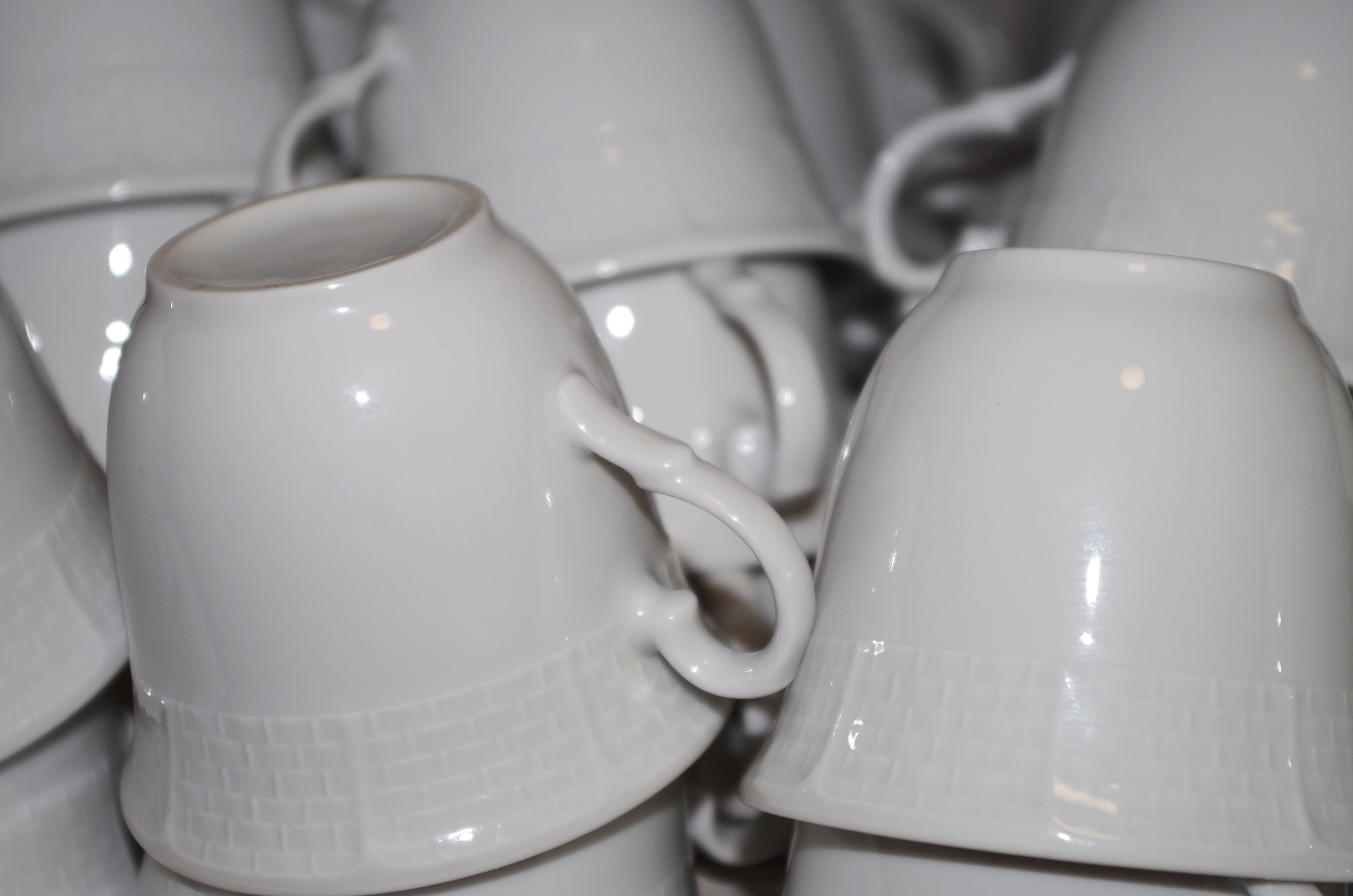 white ceramic teacup lot