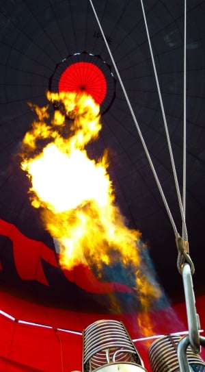 Captive Balloon, Hot Air Balloon, Burner, flame, burning thumbnail