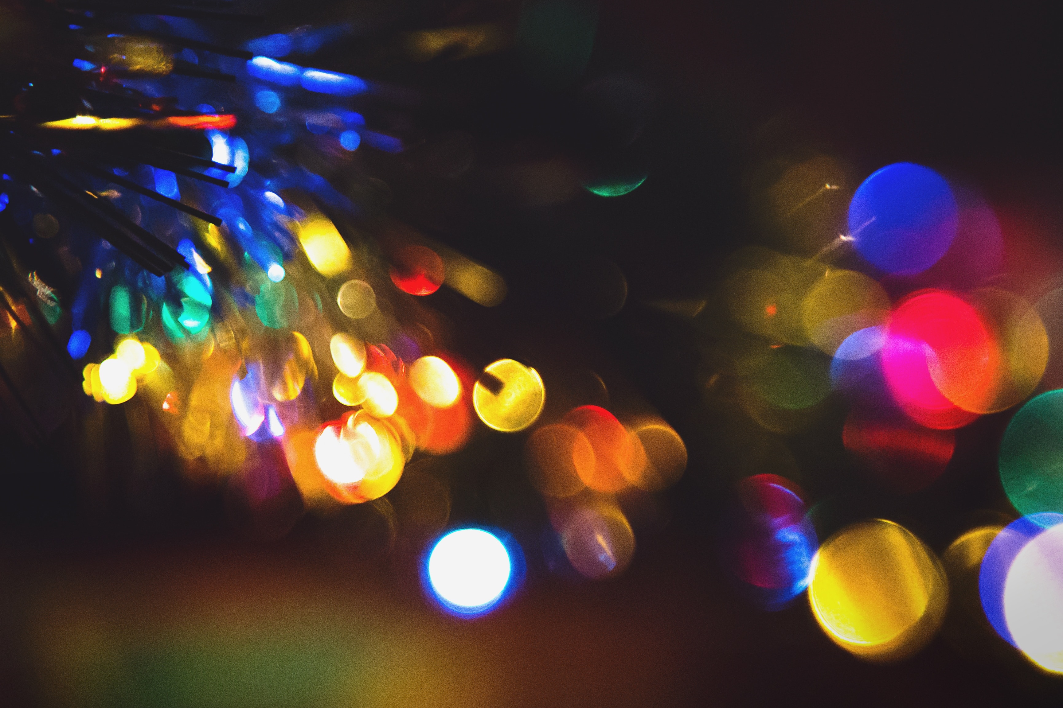 Light, Christmas Tree, Christmas, Tree, illuminated, defocused