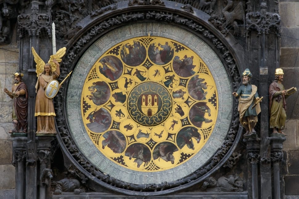 yellow and gray  tower clock preview