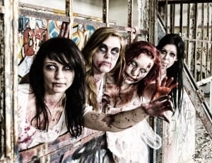 Horror, Monster, Woman, Zombies, Undead, looking at camera, spooky thumbnail