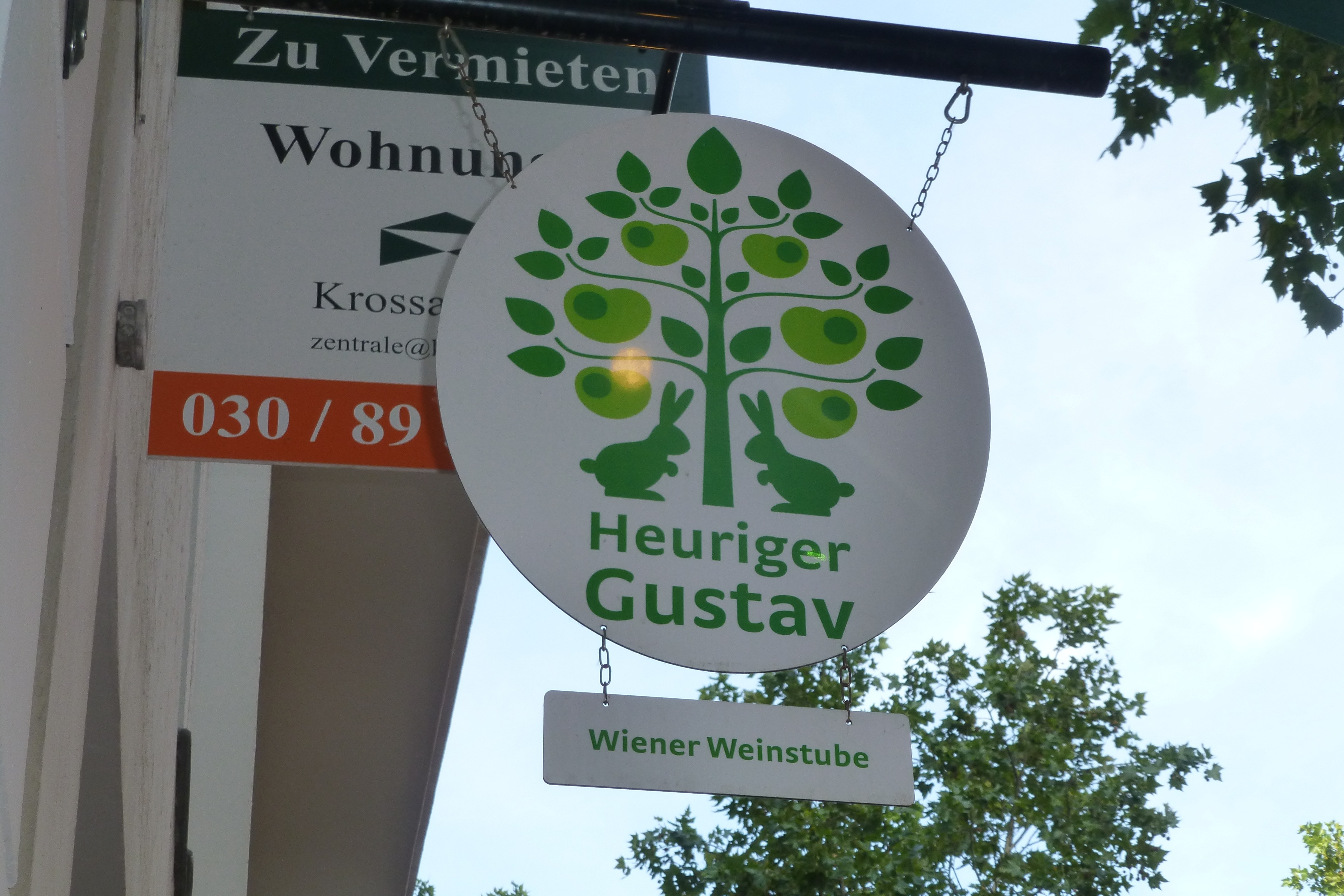 Heuriger, Shield, Viennese Wine Bar, tree, day