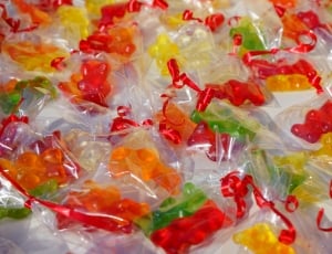 Sachets, Gummi Bears, Packed, backgrounds, food and drink thumbnail