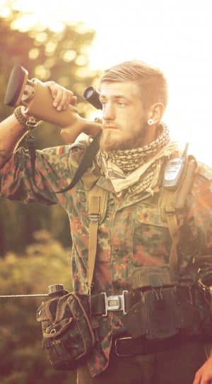 Soft, Air, Warrior, Bundeswehr, Weapon, only men, human arm thumbnail