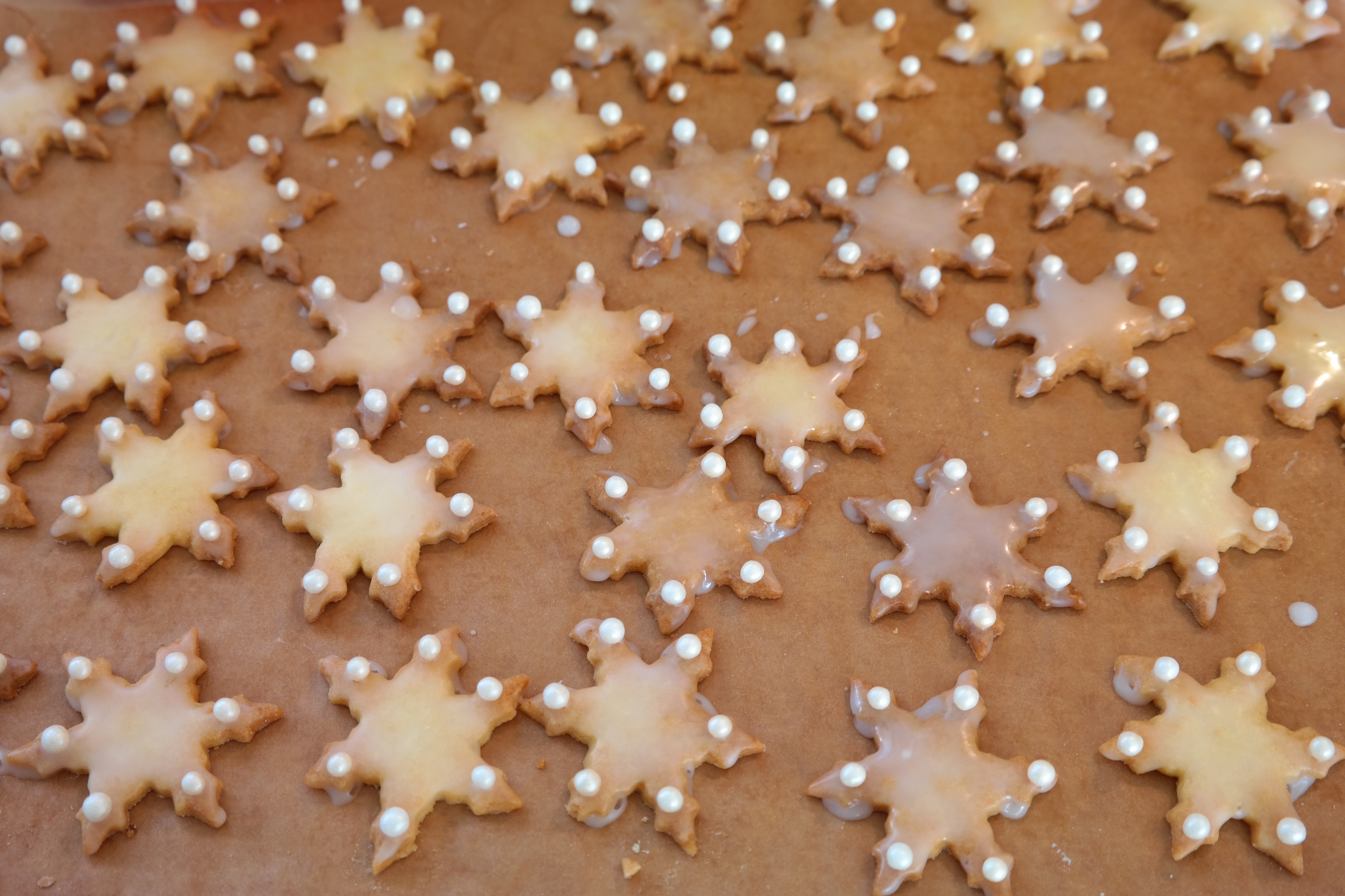 6-pointed star baked biscuits