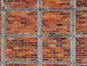 brown and gray pave brick wall thumbnail