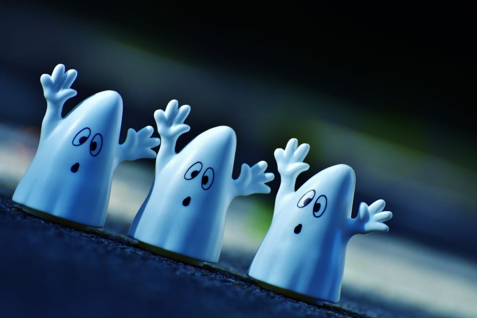 3 ghost mini figures preview