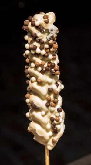 white and brown dish on stick thumbnail