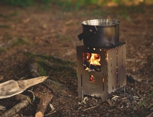 wood burner and cooking pot thumbnail