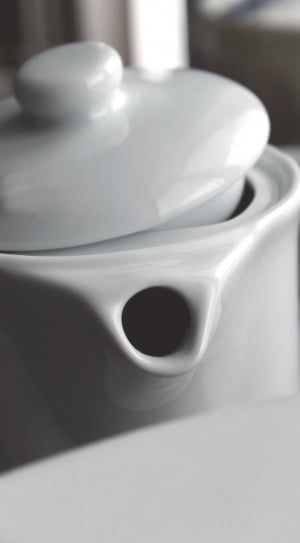 white ceramic teapot thumbnail
