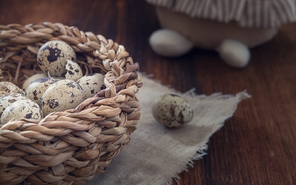 basket of quail eggs preview