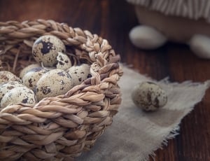 basket of quail eggs thumbnail