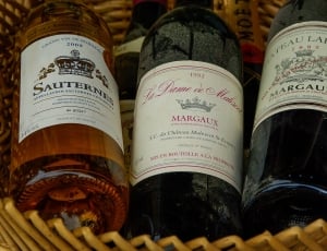 Margaux, Sauternes, France, Bordeaux, bottle, indoors thumbnail