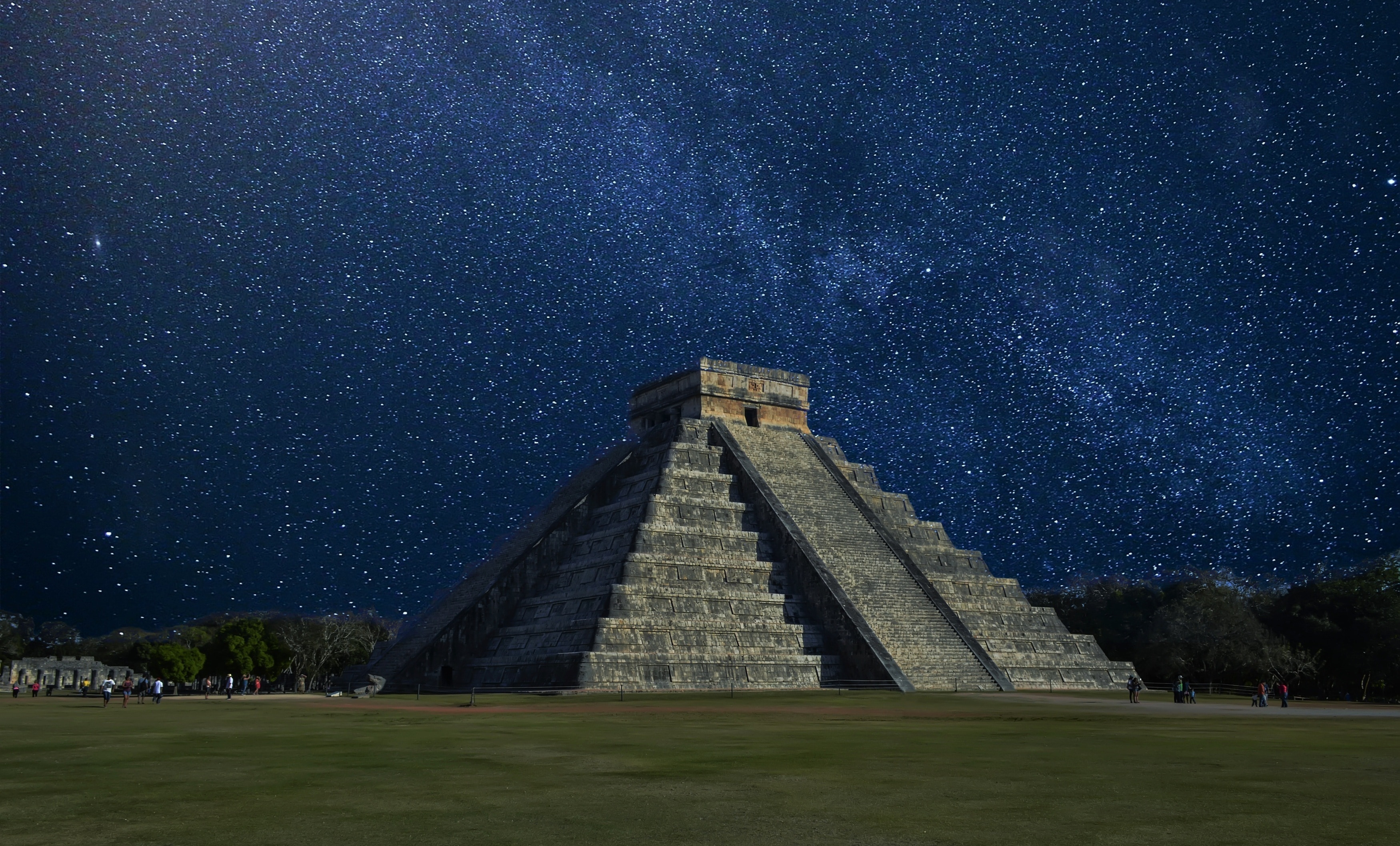 mayan ruins illustration