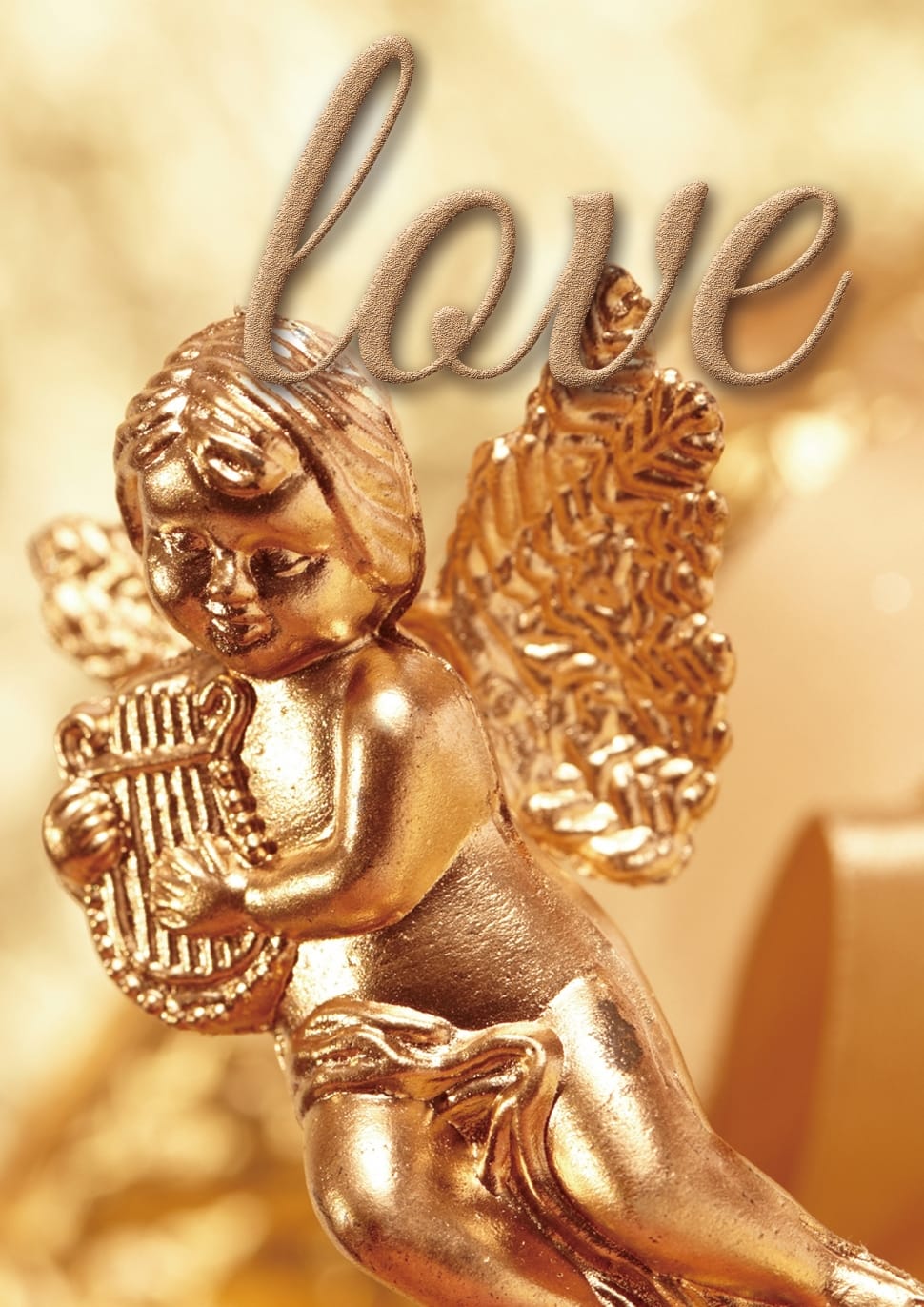 angel brass metal figurine preview