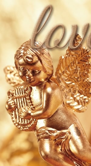 angel brass metal figurine thumbnail