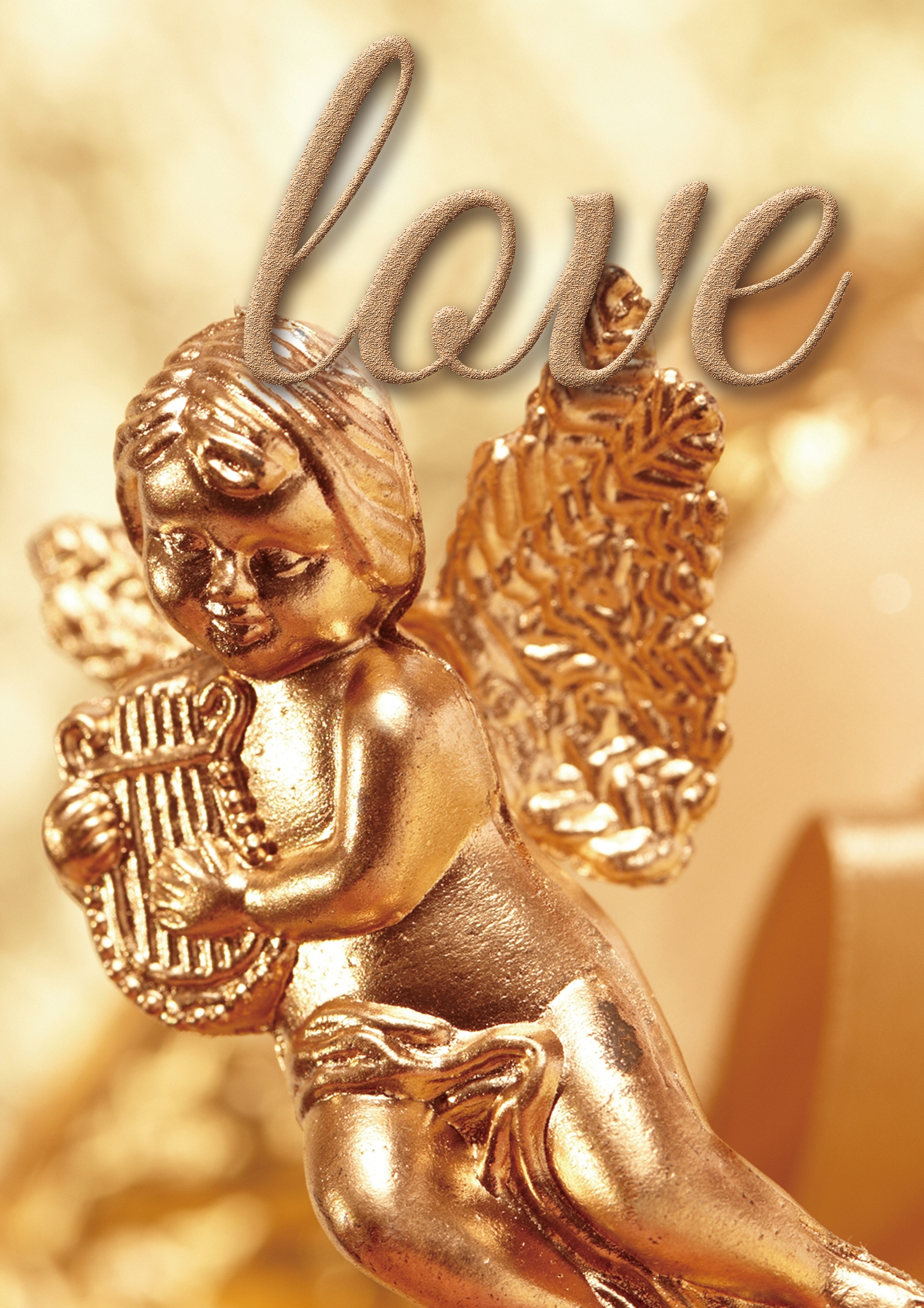 angel brass metal figurine