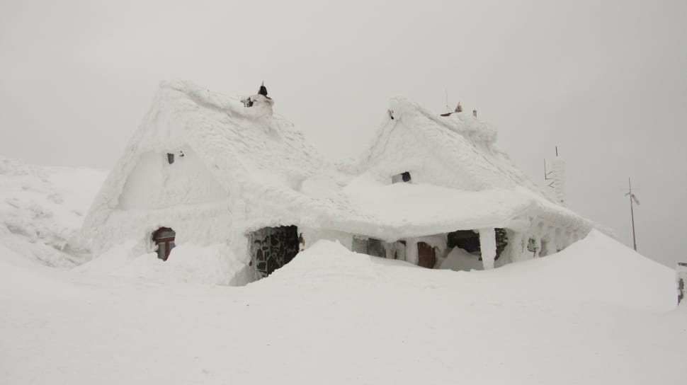 2 houses covered with snows preview