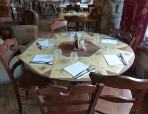 Seat, Table, Cover, Gedeckter Table, Inn, table, chair thumbnail