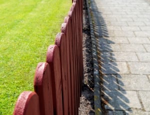 red wooden fence thumbnail