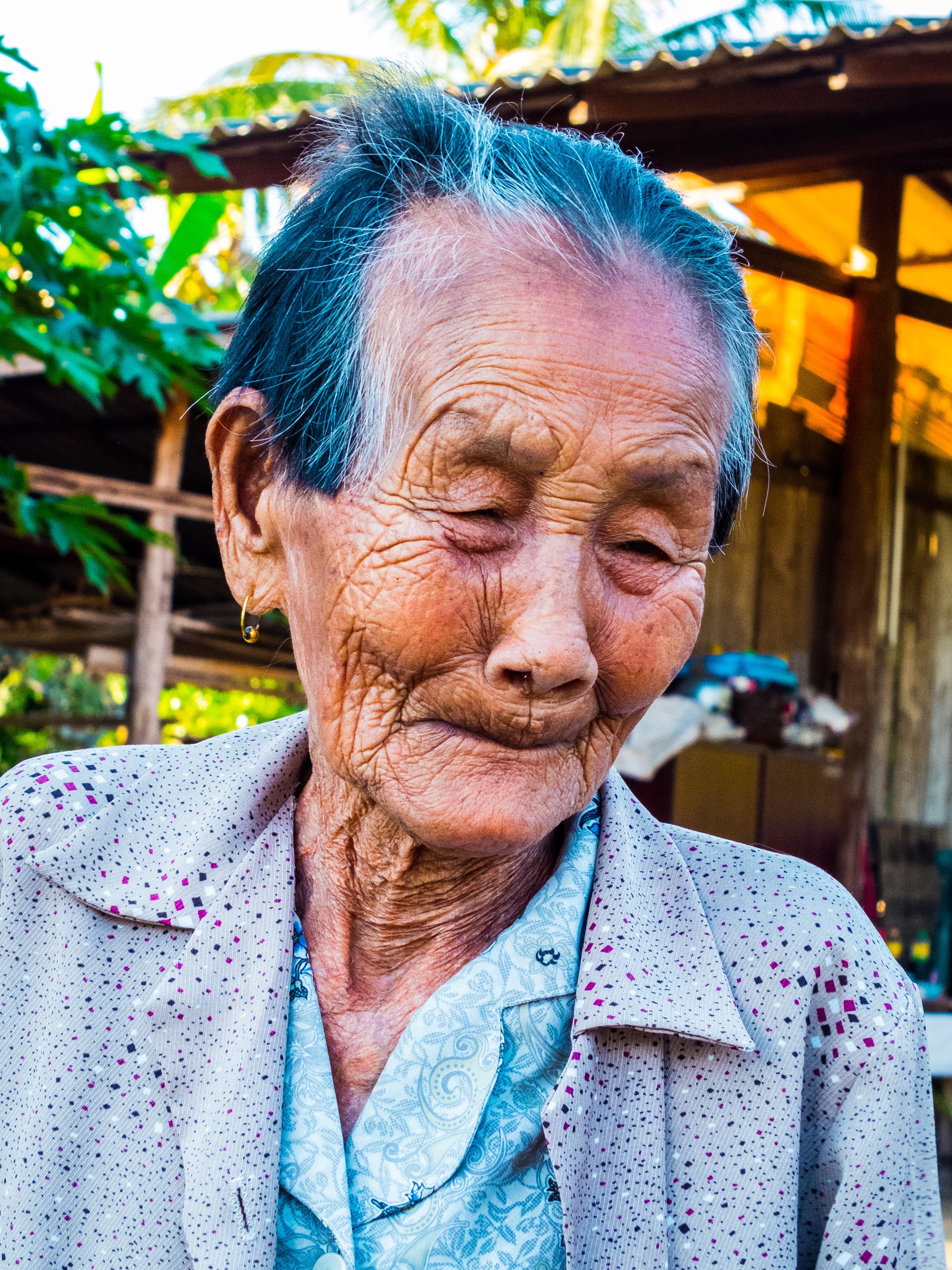 Woman, Old, Theyneed Face, Thailand, senior adult, wrinkled