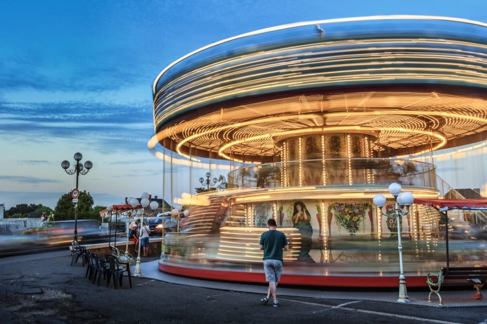 time lapsed photo of a carousel preview