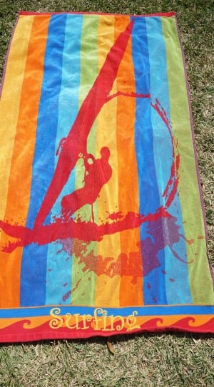 Towel, Color, Colorful, Bath Towel, multi colored, outdoors thumbnail