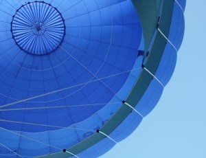 gray and blue hot air balloon thumbnail