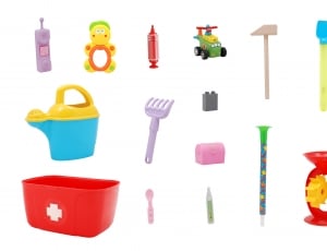 Close-Up, Toys, Playing, Child, Plastic, white background, cut out thumbnail