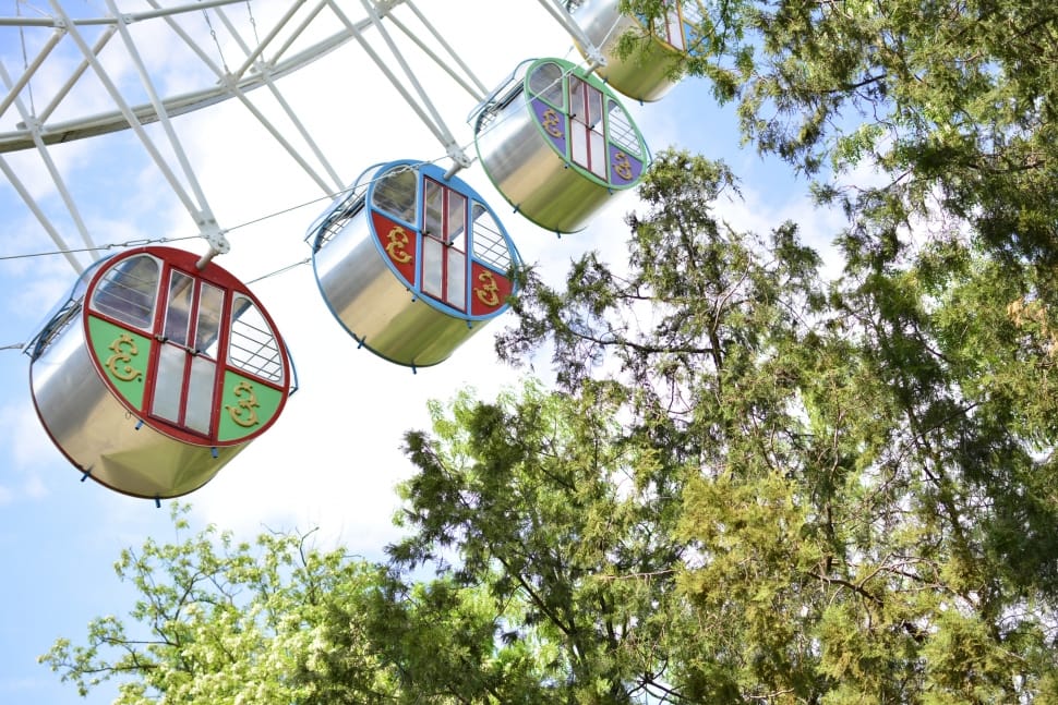 Summer, Park, Ferris Wheel, Vacation, tree, low angle view preview