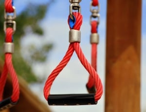 red and black safety rope thumbnail