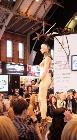 Ramp, Catwalk, Event, Hairshow, Latex, large group of people, crowd thumbnail