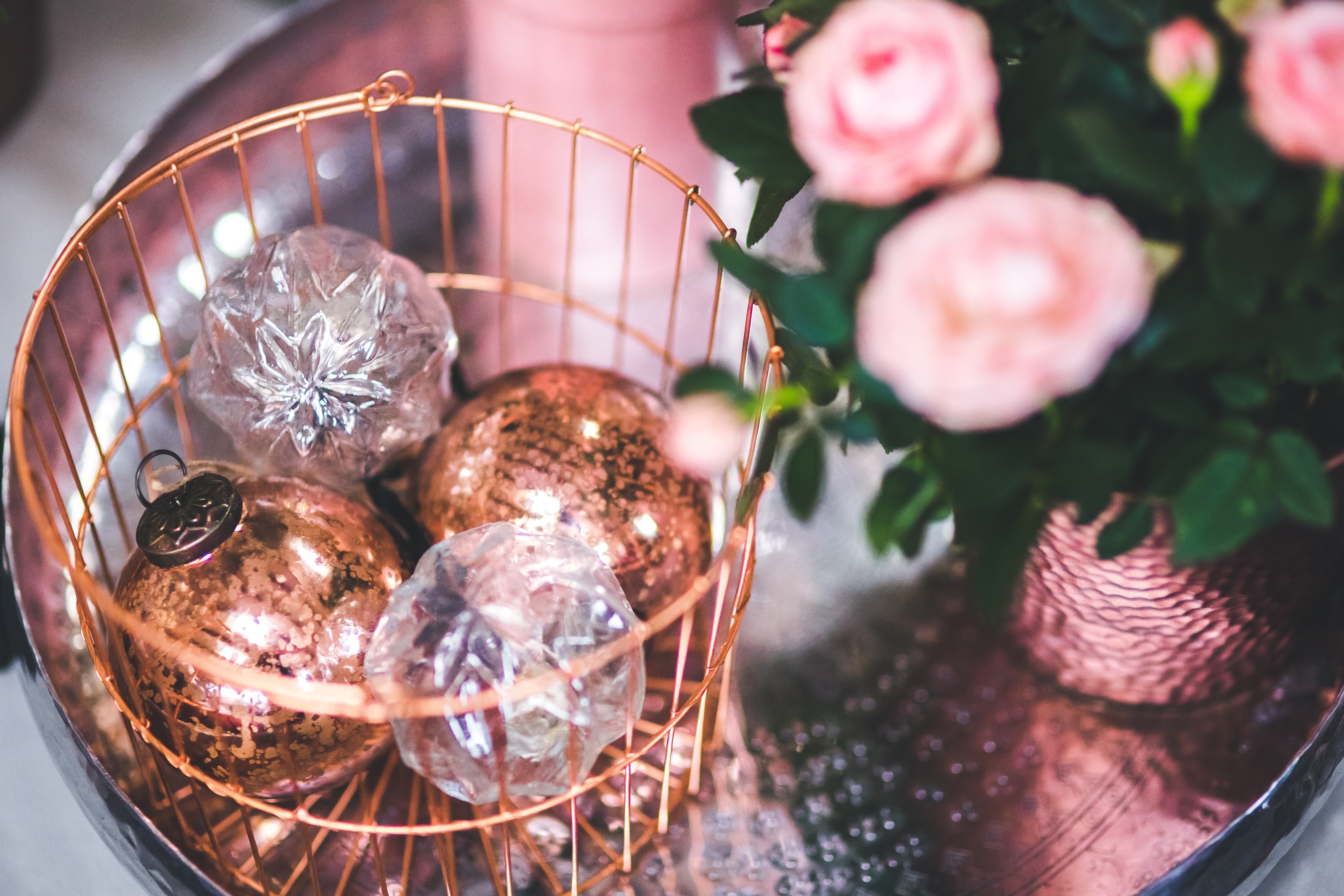 Christmas, Glass, Ball, Balls, Decor, food and drink, flower