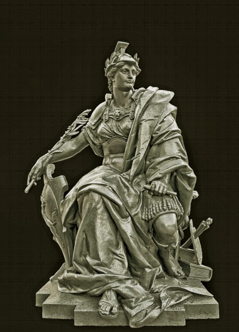 gray knight conrete statue preview