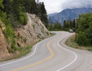 Travel, Winding, Curve, Highway, Road, road, mountain thumbnail