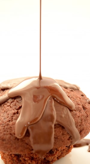 chocolate cupcake top with chocolate syrup thumbnail