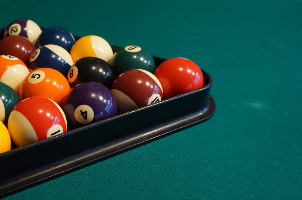 Balls, Billiards, Play, sport, green color preview