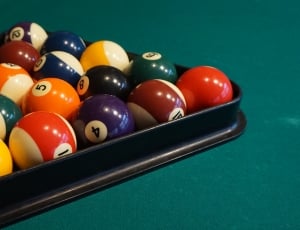 Balls, Billiards, Play, sport, green color thumbnail