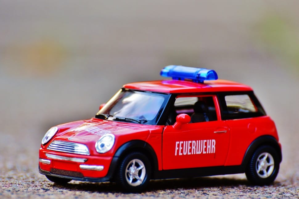 Mini Cooper, Red, Fire, Model Car, Auto, red, car preview