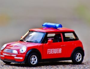 Mini Cooper, Red, Fire, Model Car, Auto, red, car thumbnail