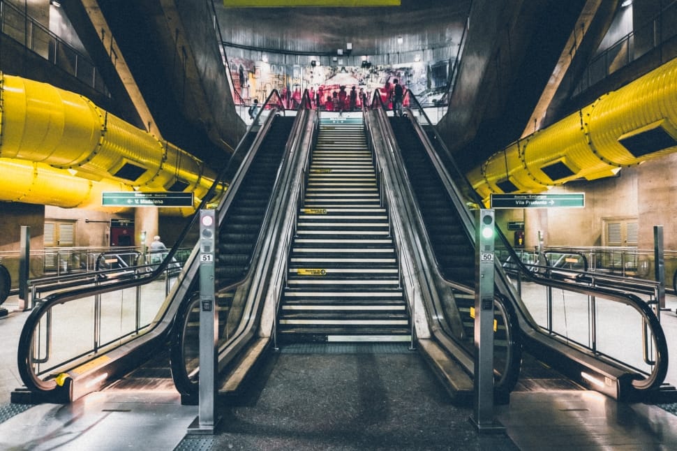 photography of escalator preview