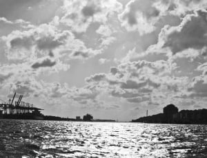 Hamburg Port, Harbour Cranes, Elbe, cloud - sky, water thumbnail