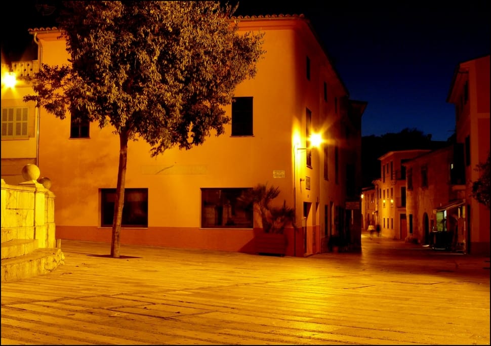 Village, Spain, Building, Homes, Home, night, illuminated preview
