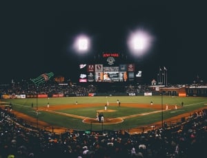 baseball play event at during nighttime thumbnail