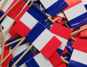 Flags And Pennants, France, Blow, Flag, red, multi colored thumbnail