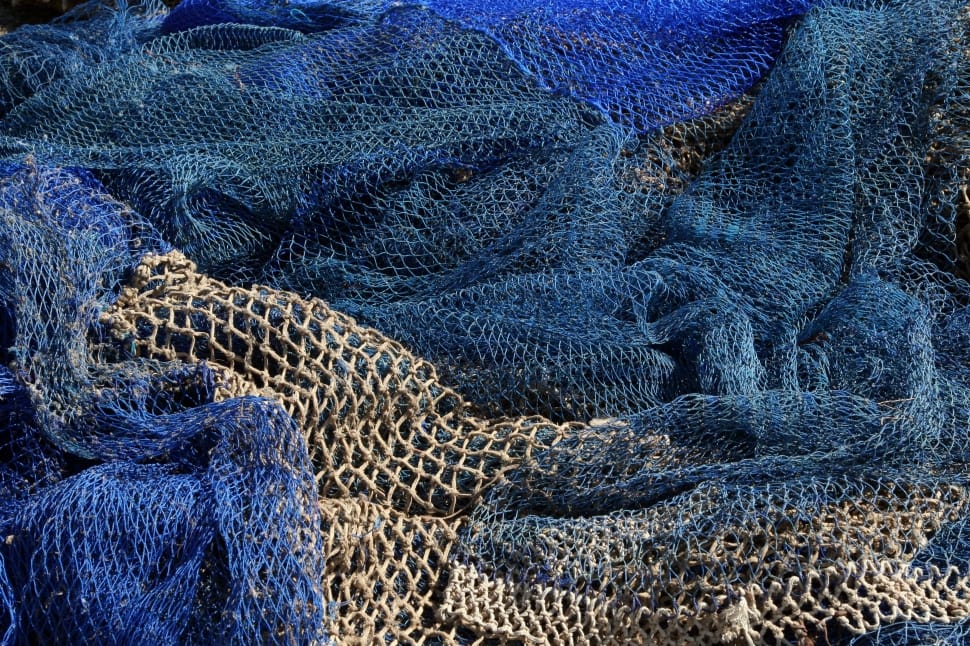 blue and brown fishing net preview